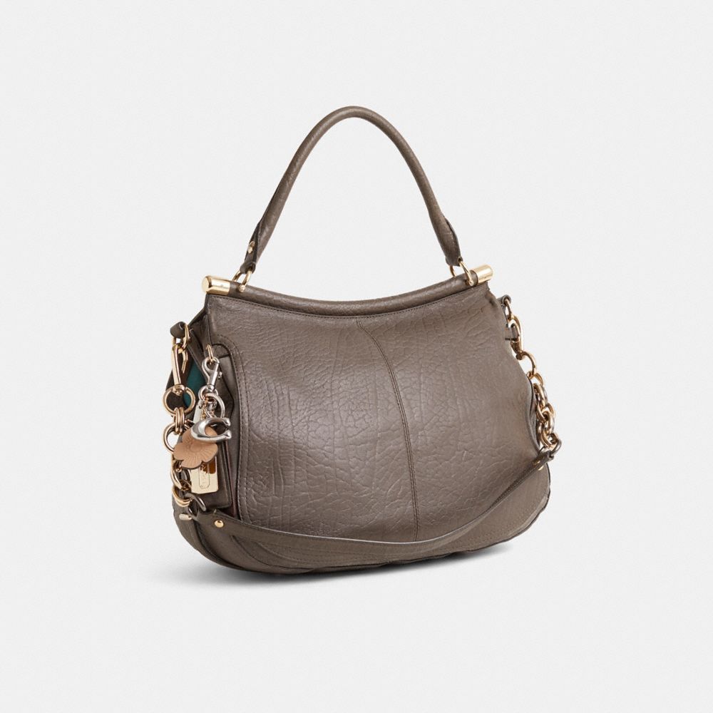 COACH®,Upcrafted Buffalo Leather Dowel Flap,,Angle View