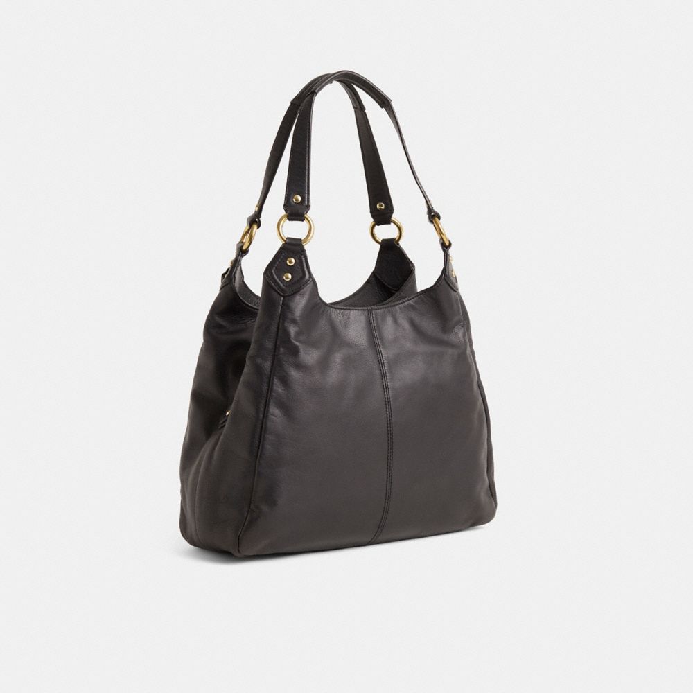 COACH®,Upcrafted Campbell Leather Hobo,,Angle View