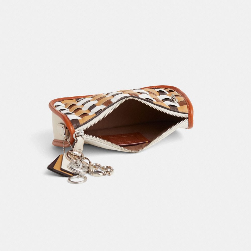 COACH®,Upcrafted Swinger Bag In Signature Jacquard,,Inside View,Top View