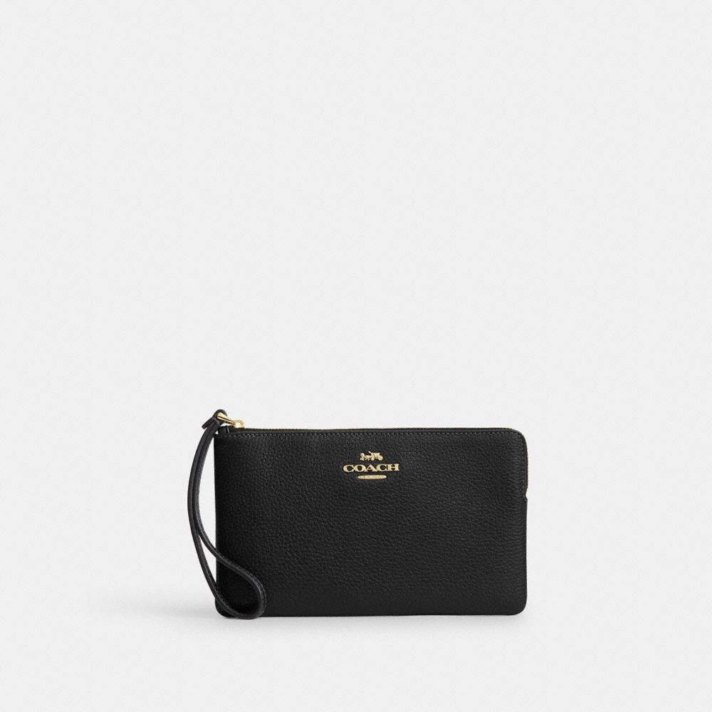COACH®,Large Corner Zip Wristlet,,Front View