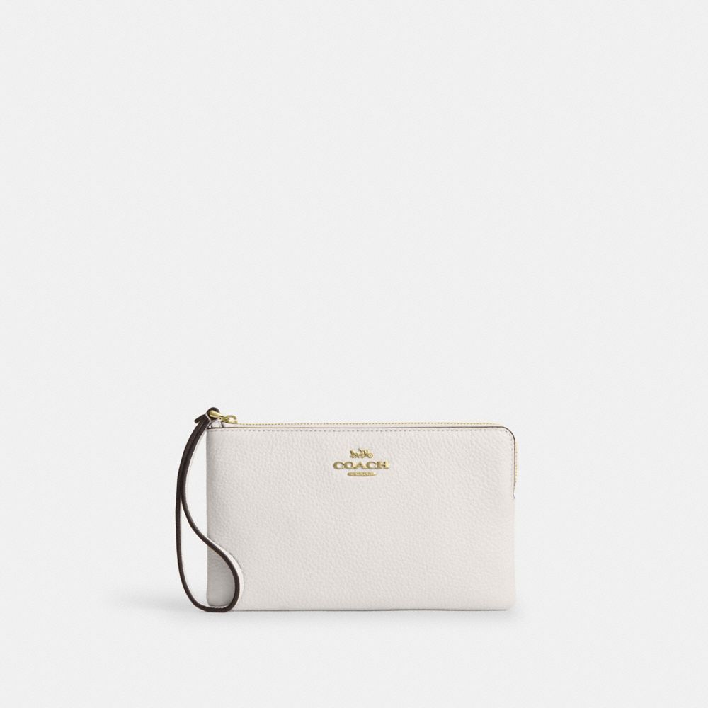 COACH®,Large Corner Zip Wristlet,,Front View
