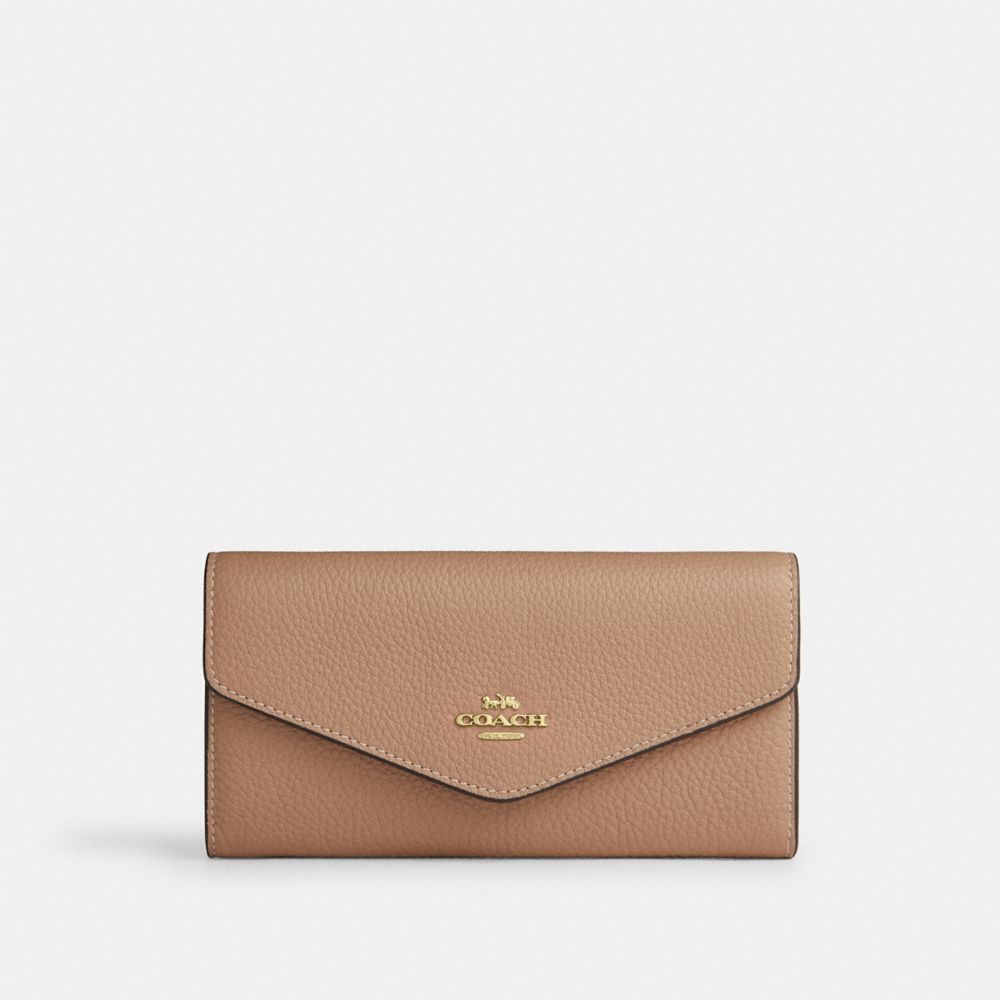 COACH®, エンベロープ ウォレット, 長財布,ﾄｰﾌﾟ,Front View
