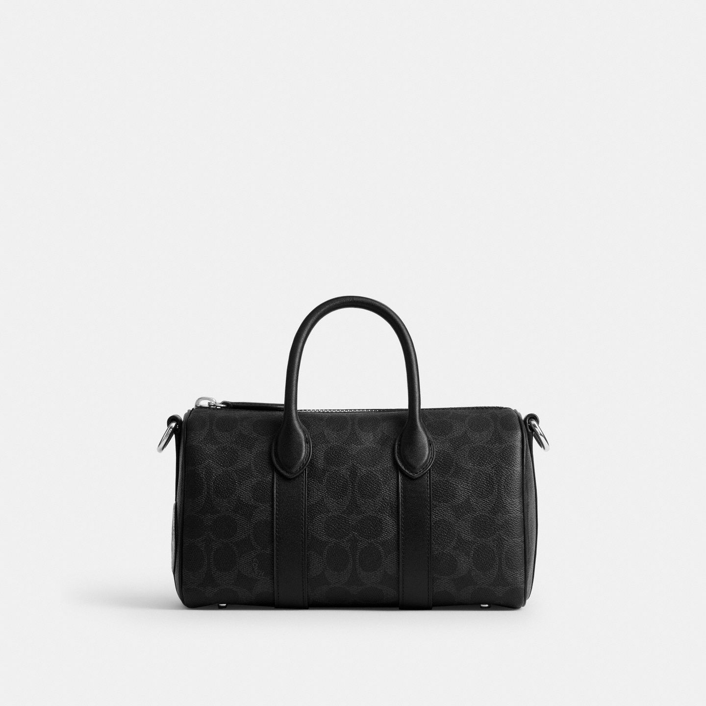 Мужская сумка Coach Compass Bag 25 With Stickers In Signature UpcraftedLeather, цвет: Чёрный — фото 3
