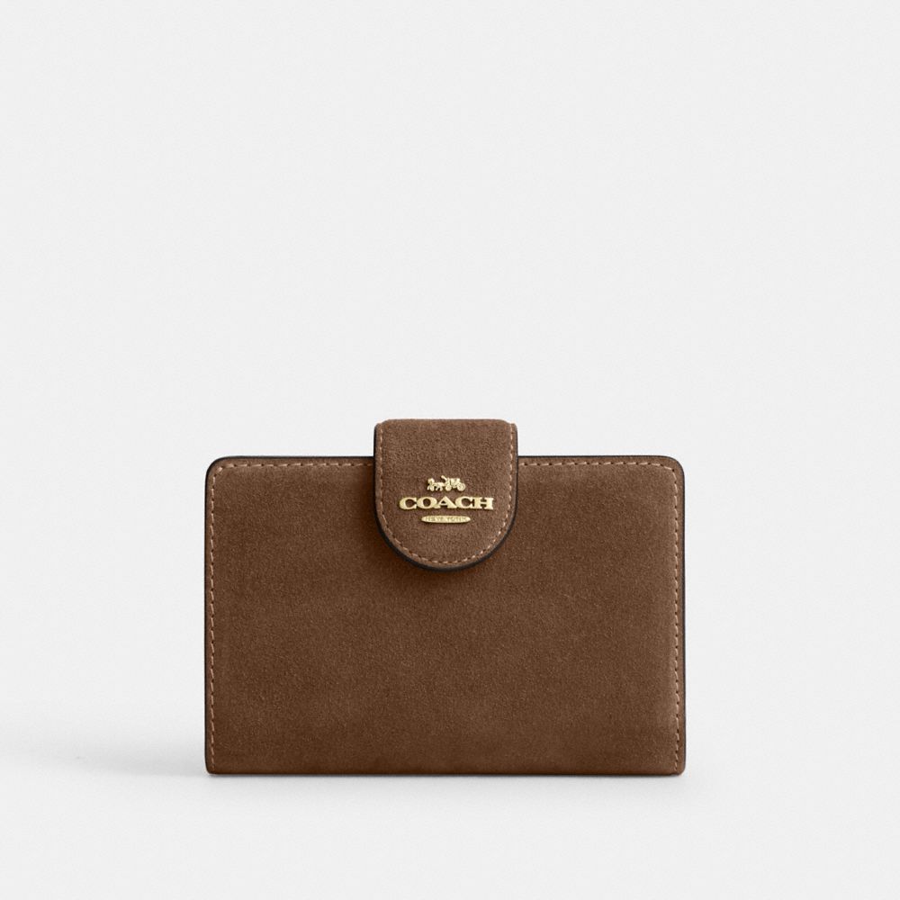 COACH®, ミディアム コーナー ジップ ウォレット, ミニ財布,ｼﾀﾞｰ,Front View