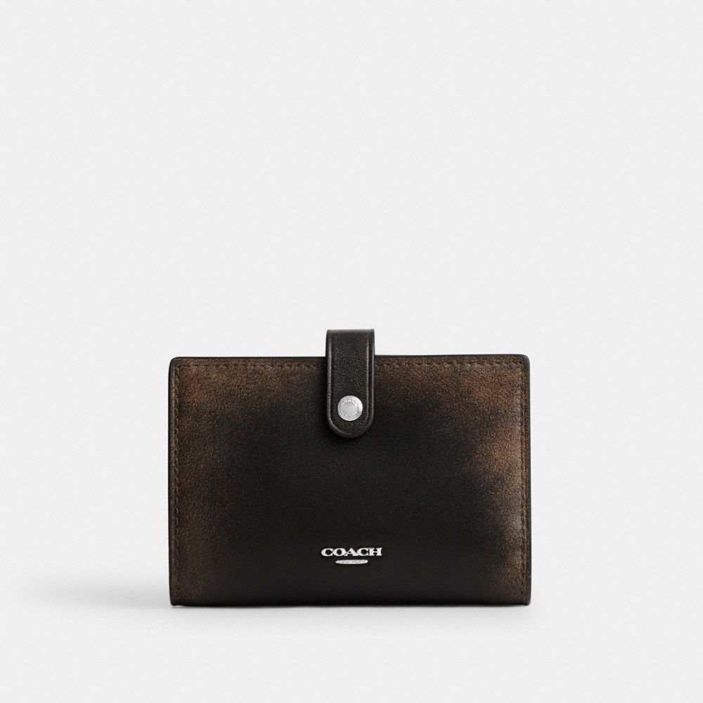 COACH®,Argent/Noir Brun,Front View
