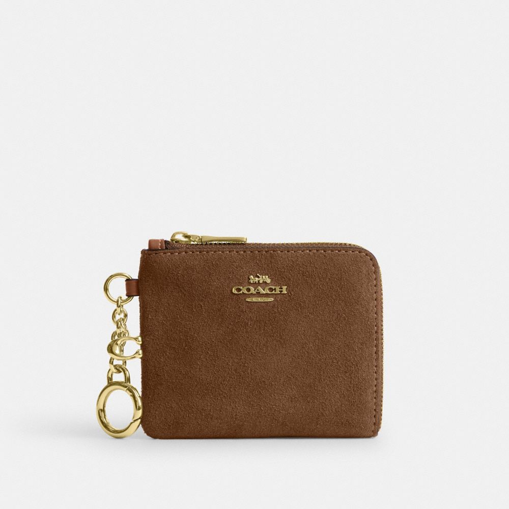 COACH®, スモール コーナー ジップ ウォレット, ミニ財布,ｼﾀﾞｰ,Front View