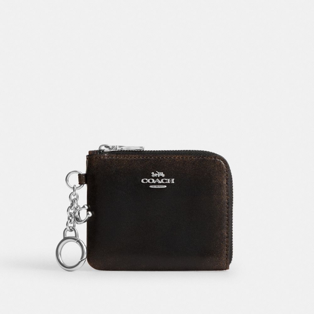 COACH®,Argent/Noir Brun,Front View