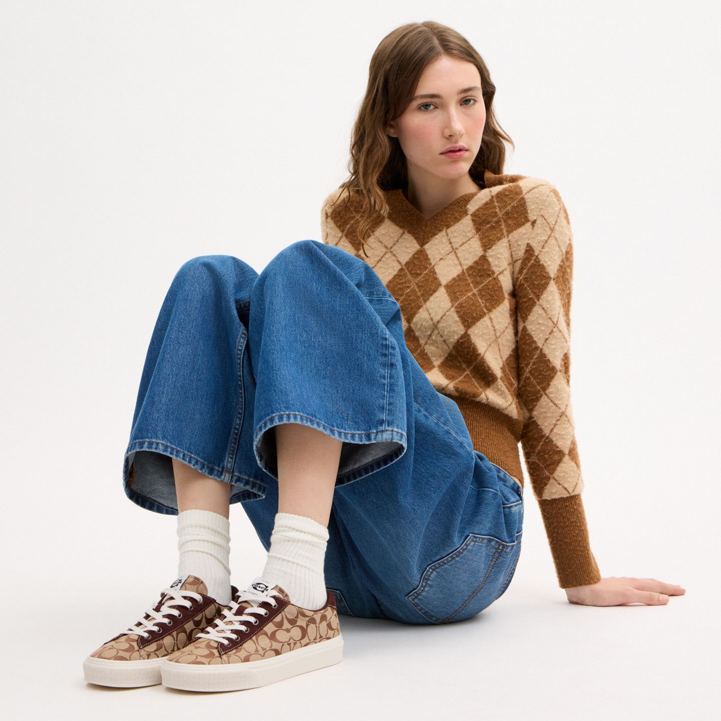 Женские кроссовки Coach Skate, цвет: Чёрный / Меловой — фото 5