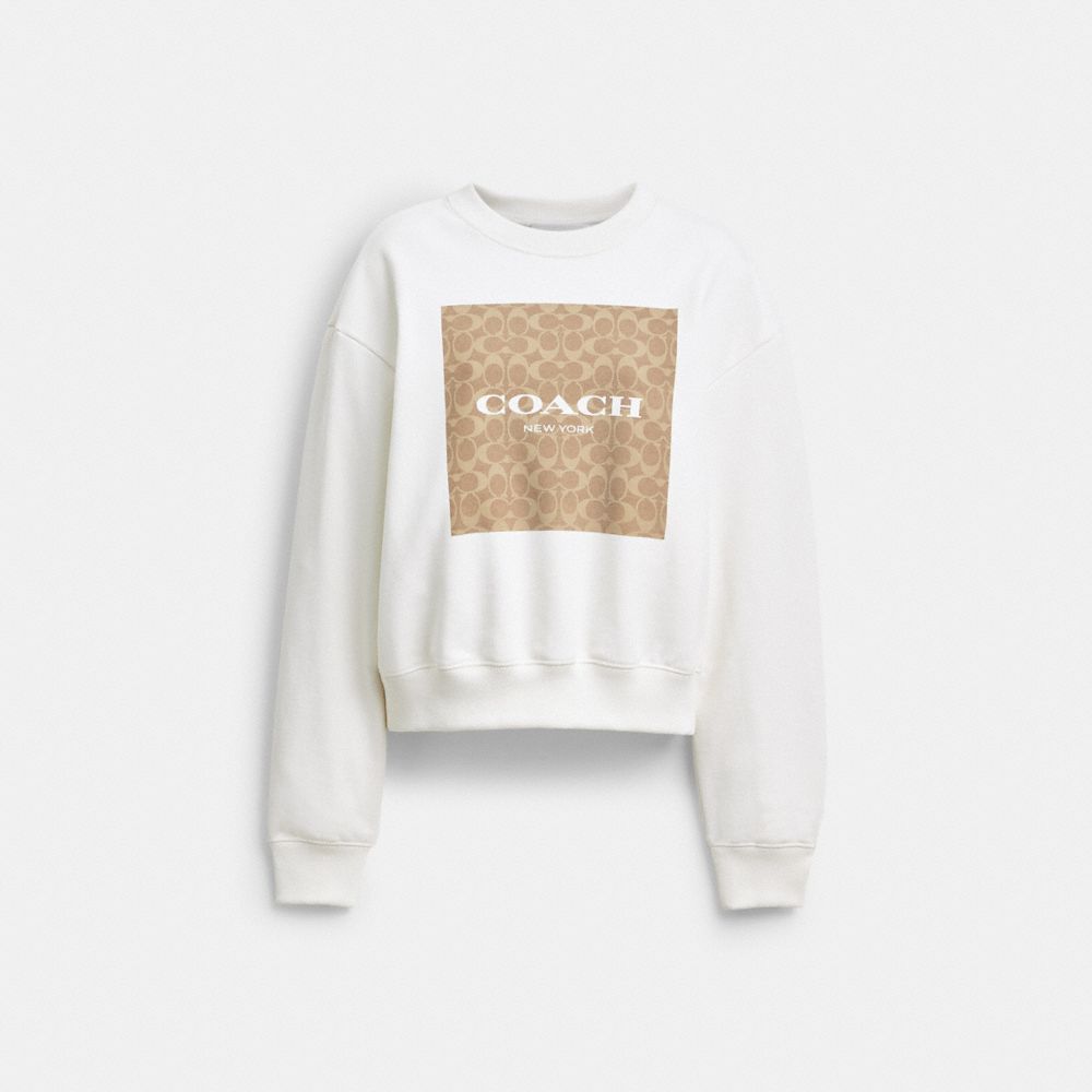 Coach Signature Square Crewneck Sweatshirt
