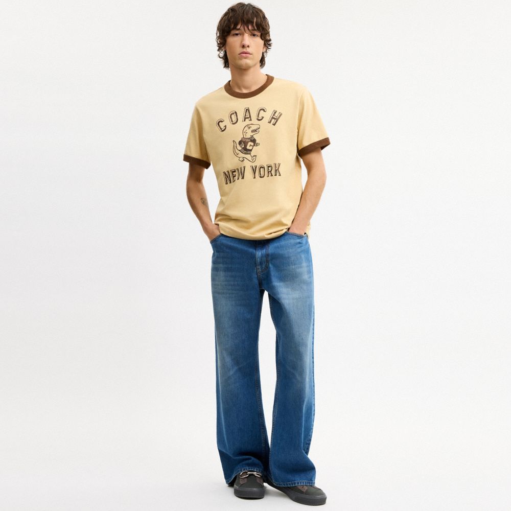 レキシー マスコット クラシック リンガー Tシャツ・オーガニック コットン 2