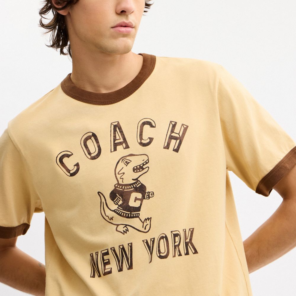 レキシー マスコット クラシック リンガー Tシャツ・オーガニック コットン 4