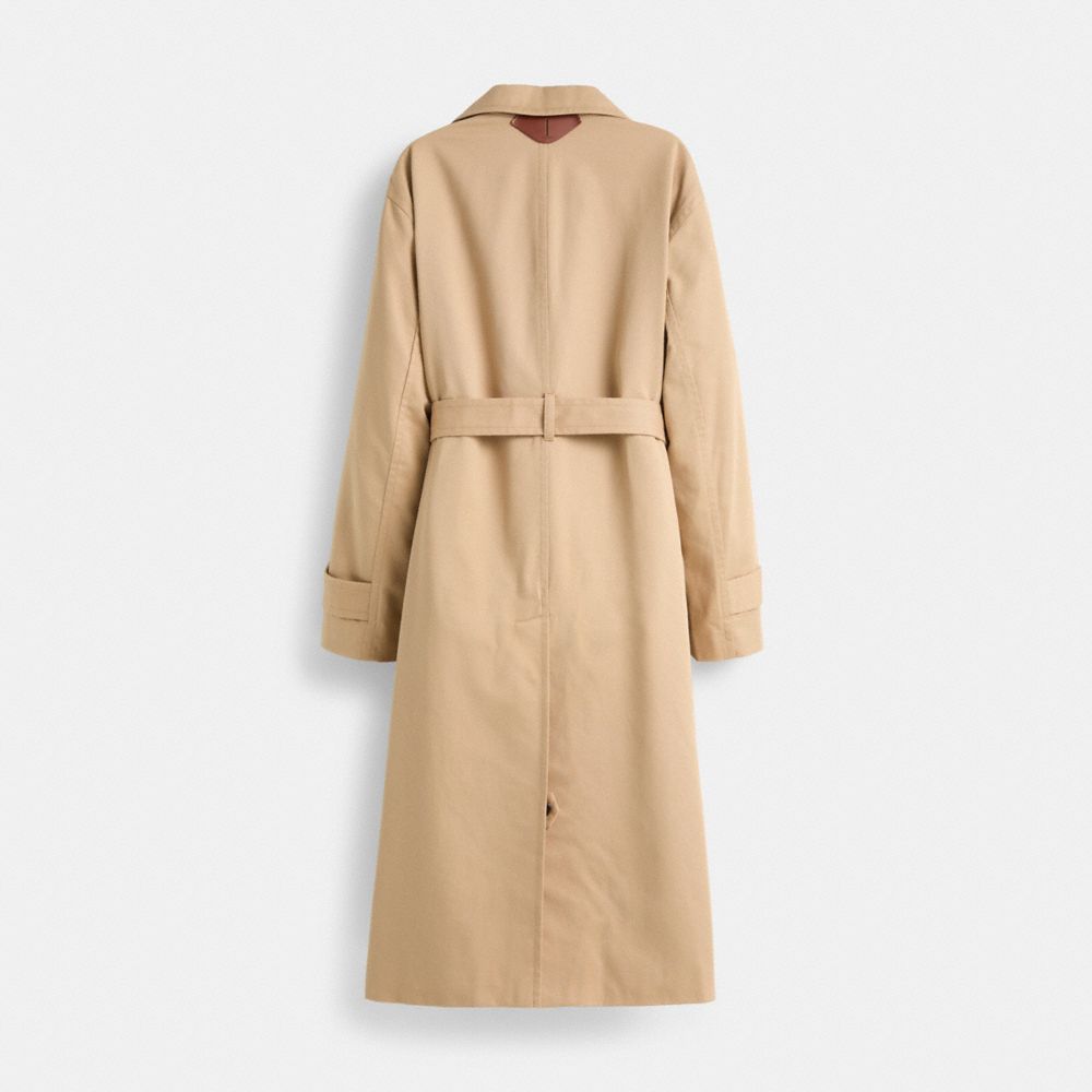 COACH®,Restored Oversized Trench Coat,,Back View