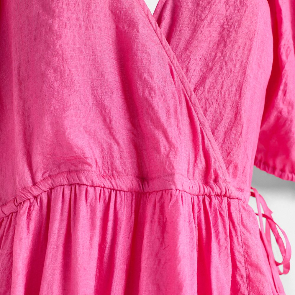 COACH®,Restored Long Dress With Ties,,Scale View