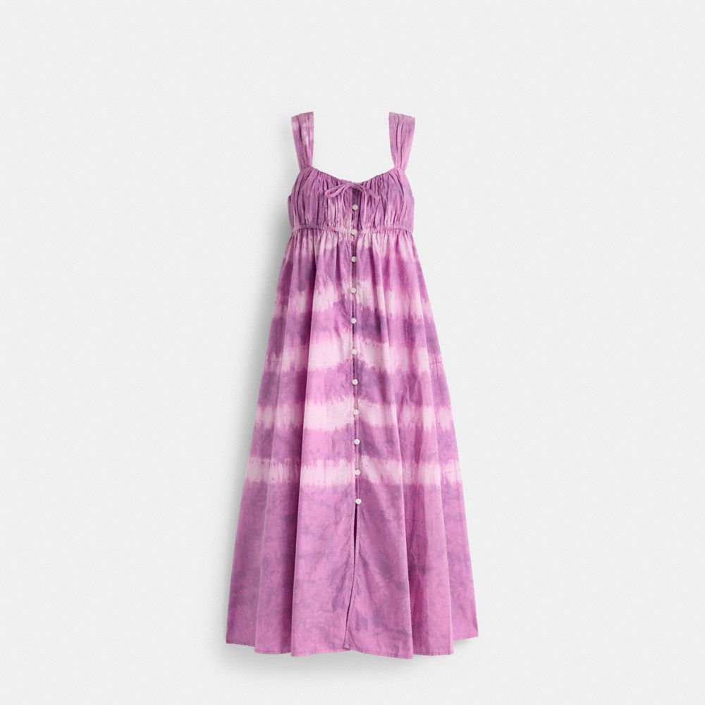 COACH®,Restored Tie-Dye Sleeveless Dress,,Front View