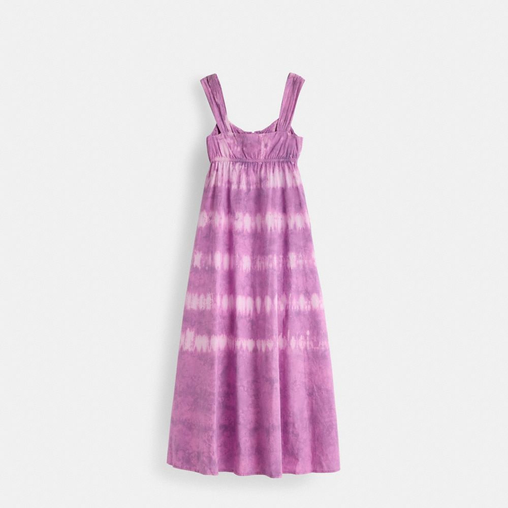 COACH®,Restored Tie-Dye Sleeveless Dress,,Back View