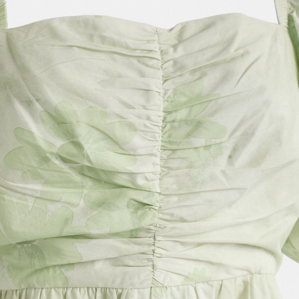 COACH®,Restored Puff Sleeve Mini Dress,,Scale View