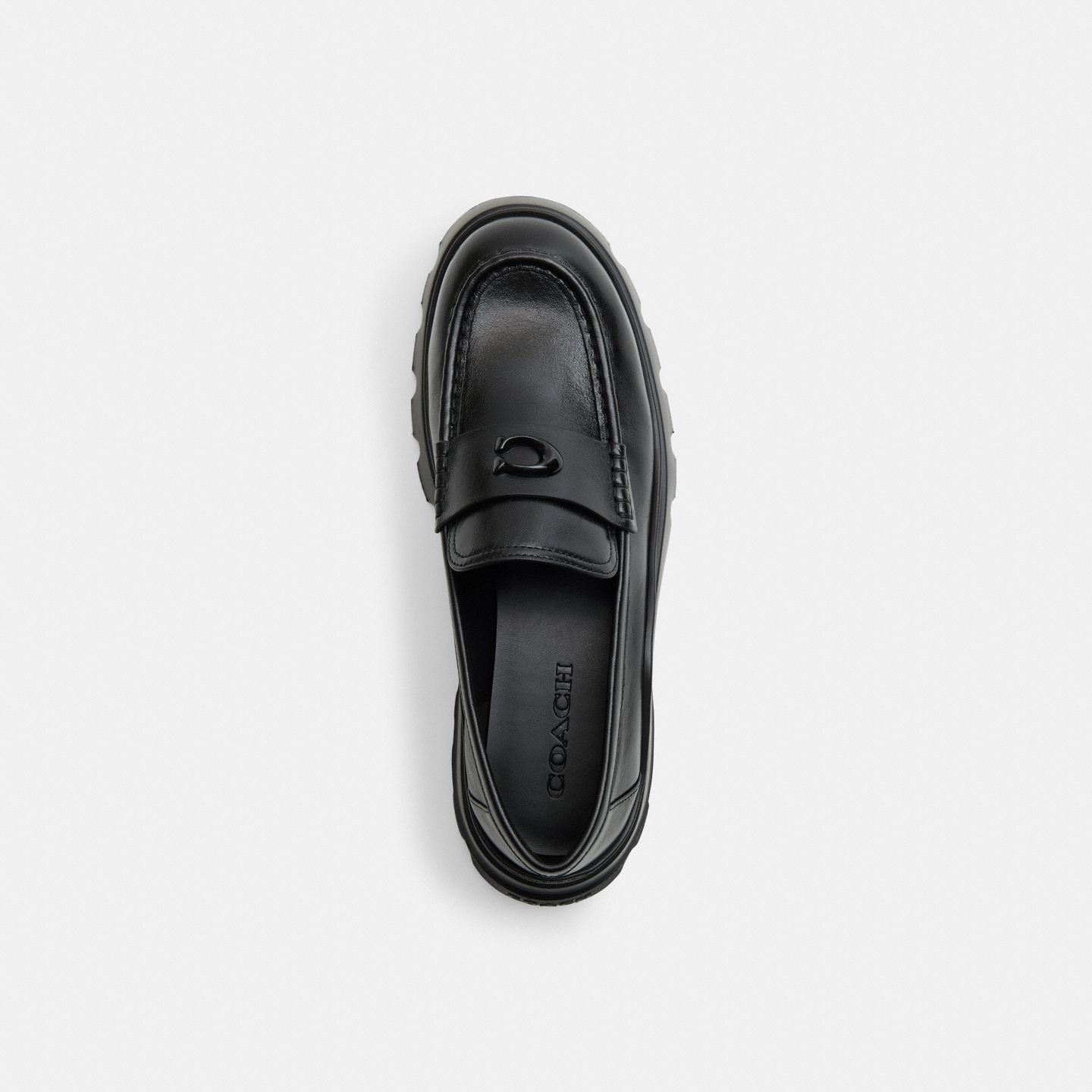 Женские туфли Coach Sport Loafer, цвет: Чёрный — фото 3