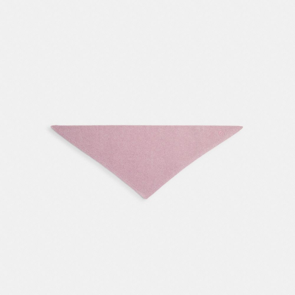 COACH®,Cashmere Knit Small Triangle Scarf,,Front View