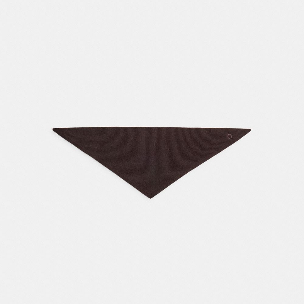 COACH®,Cashmere Knit Small Triangle Scarf,,Front View