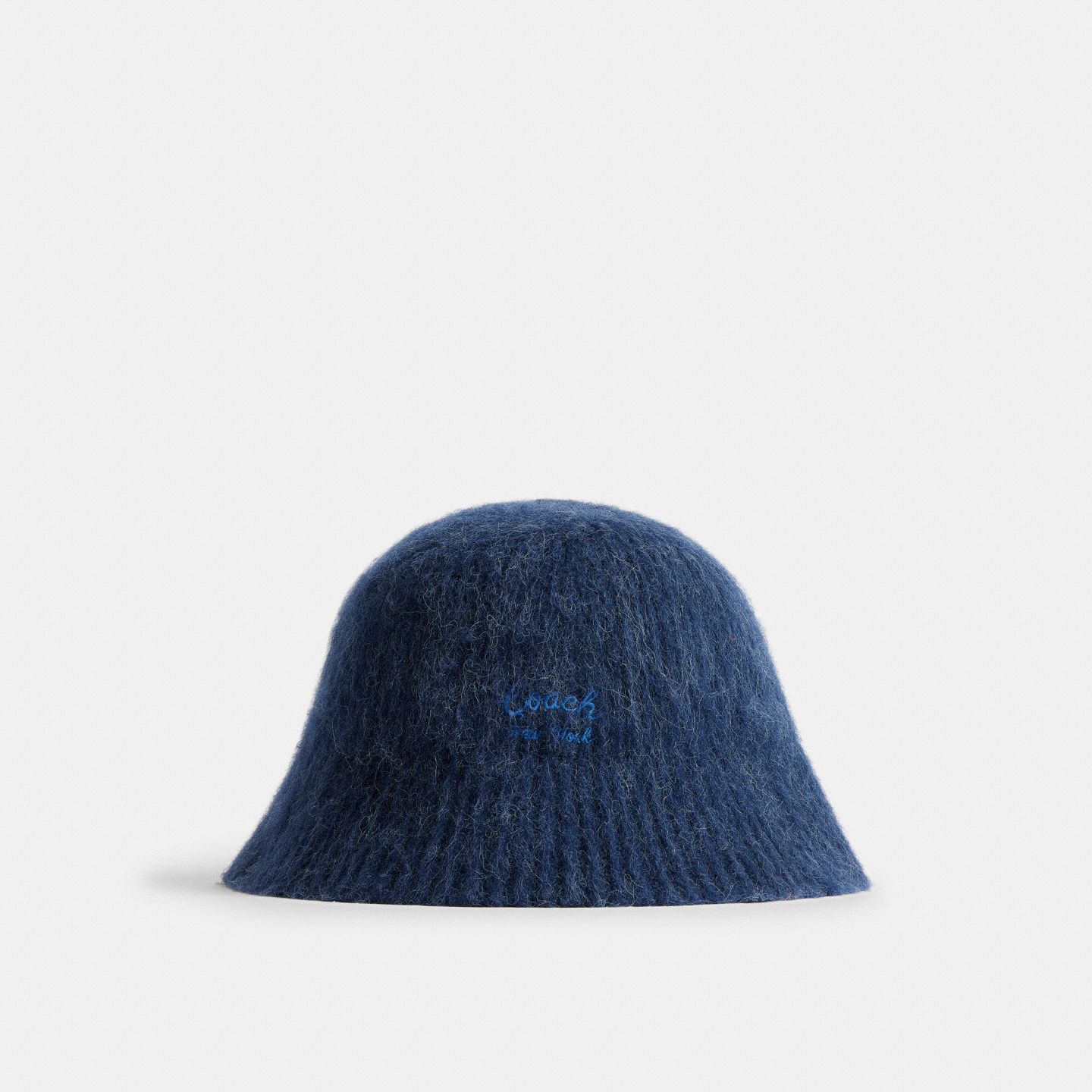 Женская панама Coach Knit Bucket Hat, цвет: Глубокий синий — фото 1