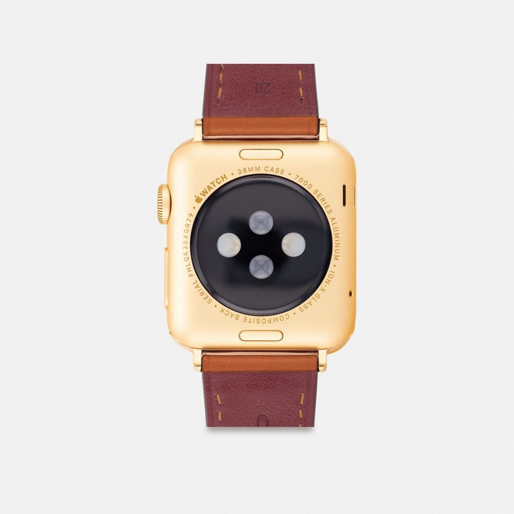 COACH®,Apple Watch® Strap, 38 Mm, 40 Mm And 41 Mm,,Back View