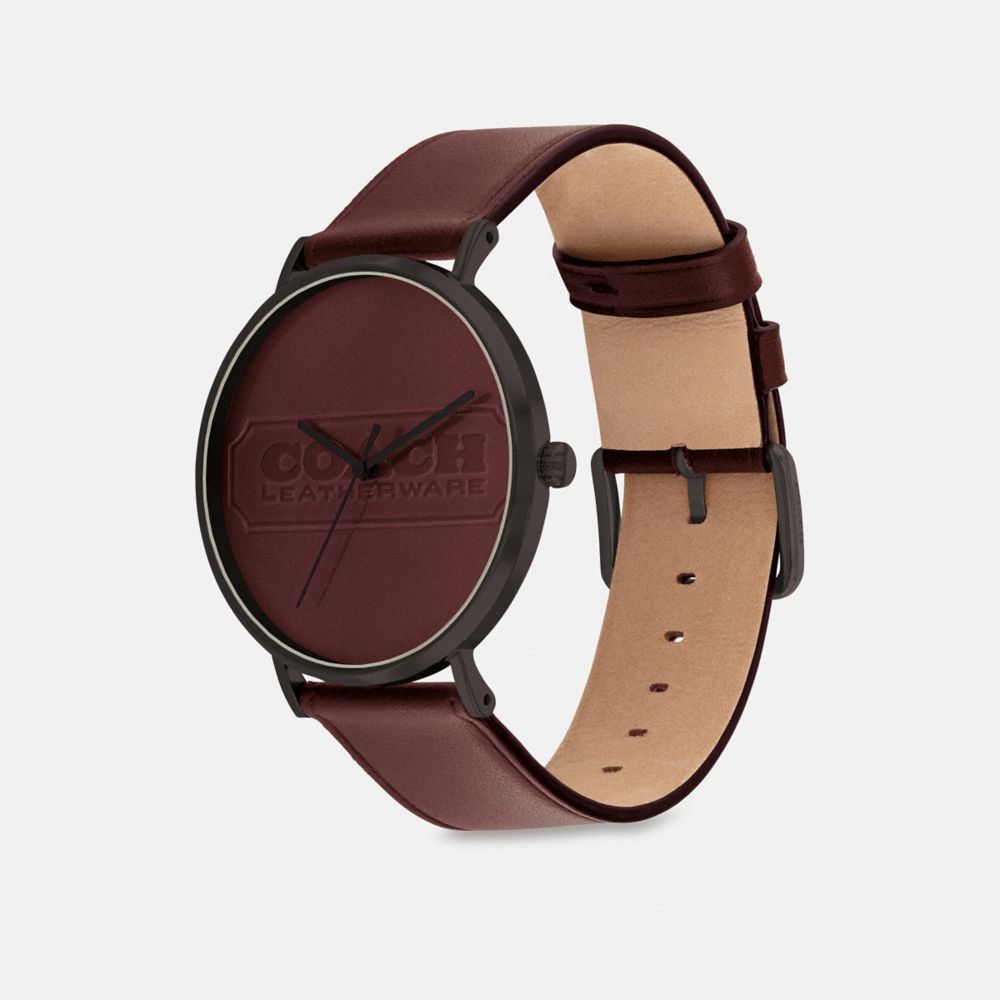 Coach 2024 leatherware watch