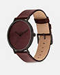 COACH®,CHARLES WATCH, 41MM,Bordeaux,Angle View
