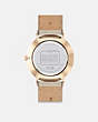COACH®,PERRY WATCH, 36MM,Metallic Gold,Back View