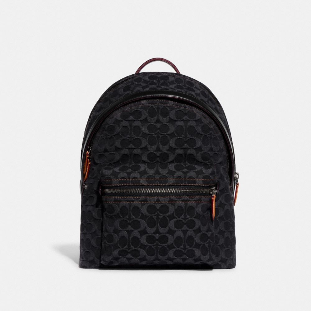 COACH®: Charter Backpack In Signature Denim