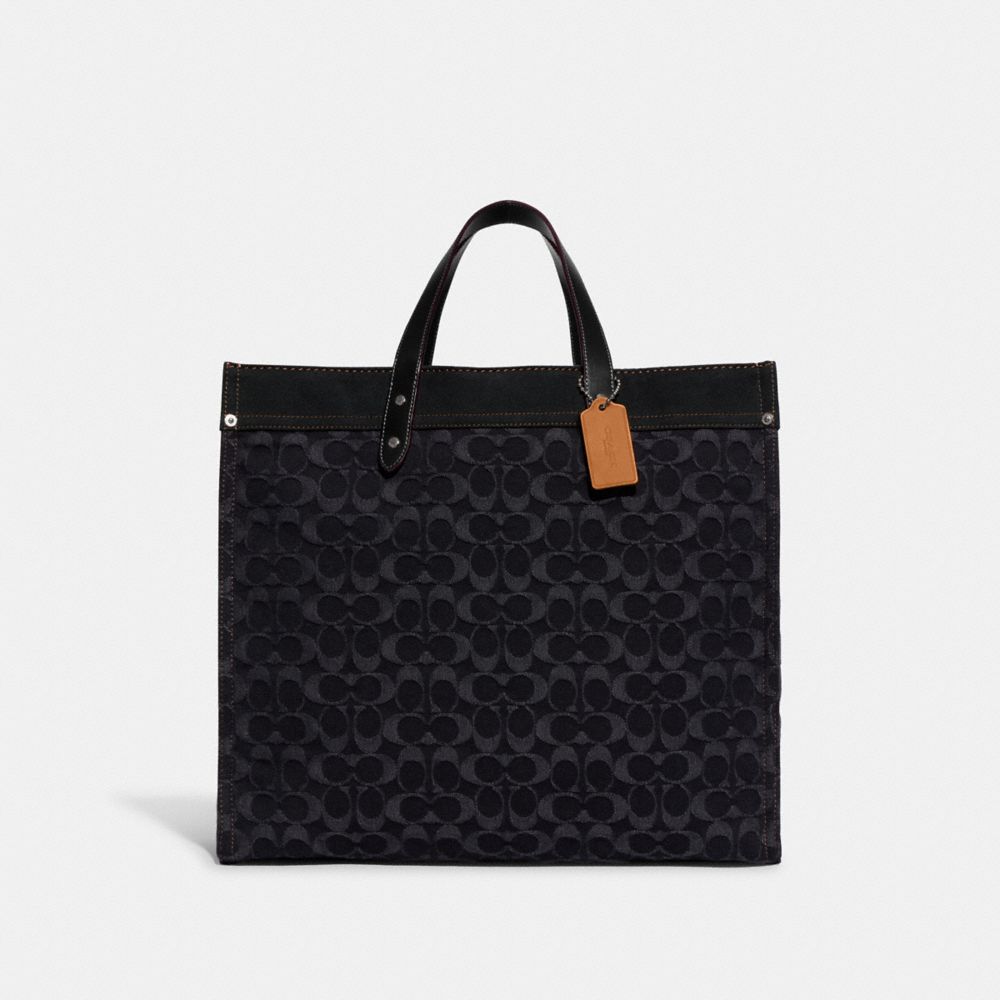 COACH®  Field Tote 40 In Signature Denim