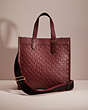 COACH®,RESTORED FIELD TOTE IN SIGNATURE LEATHER,Brass/Wine,Front View