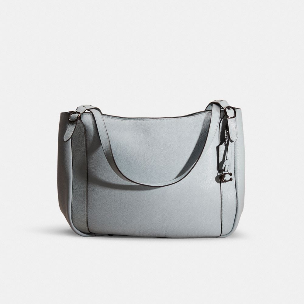 coach alana tote in polished pebble leather