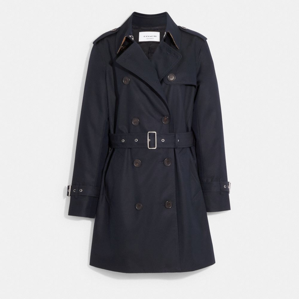 COACH® PT | Solid Mid Trench Coat | Ready to Wear | Coach