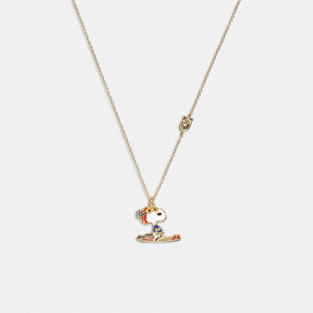 Gold snoopy outlet necklace