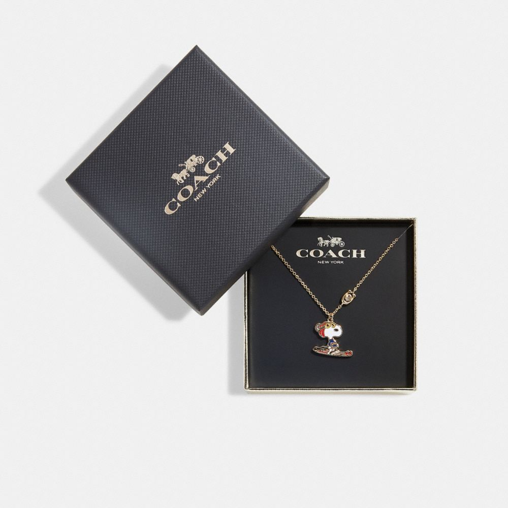 COACH® | Coach X Peanuts Snoopy Ski Pendant Necklace