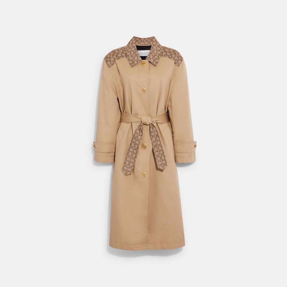 COACH® | Signature Turnlock Trench Coat