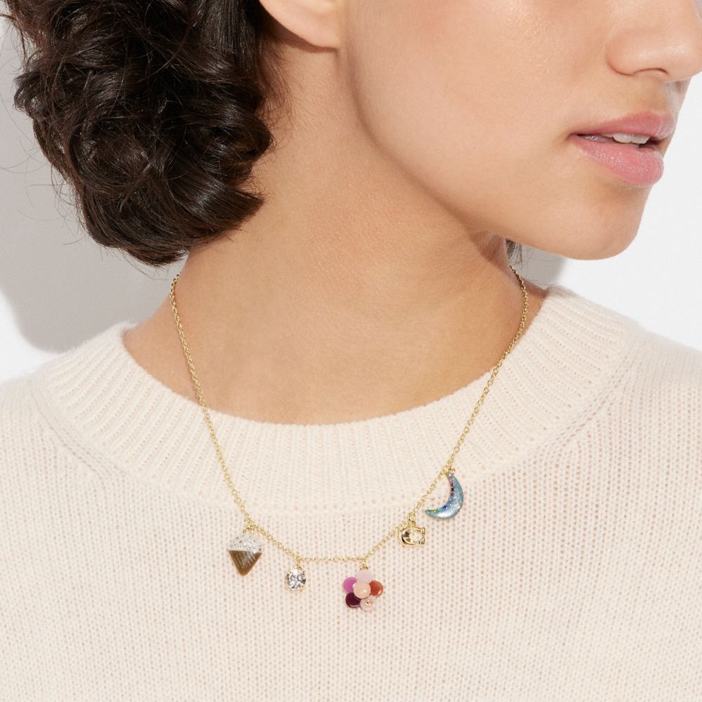 COACH®  Starter Charm Necklace