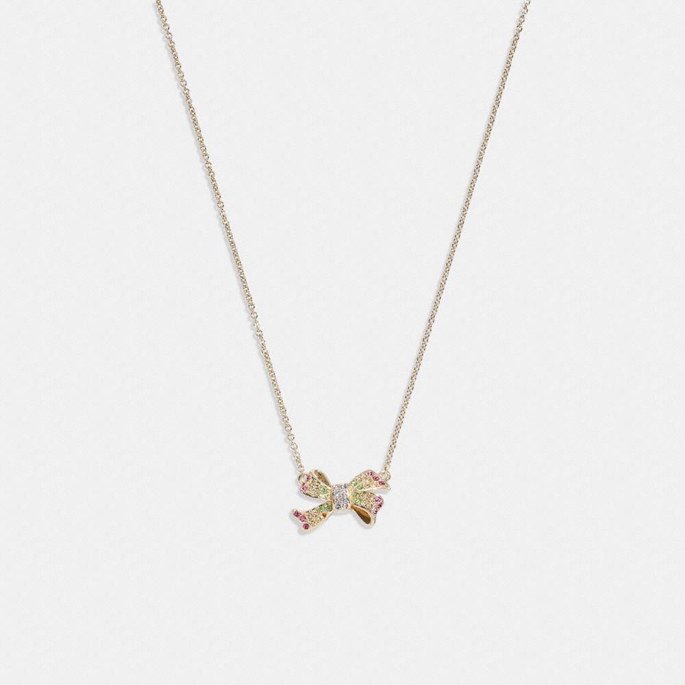 Coach Outlet Stars and Bows Choker Necklace - Yellow