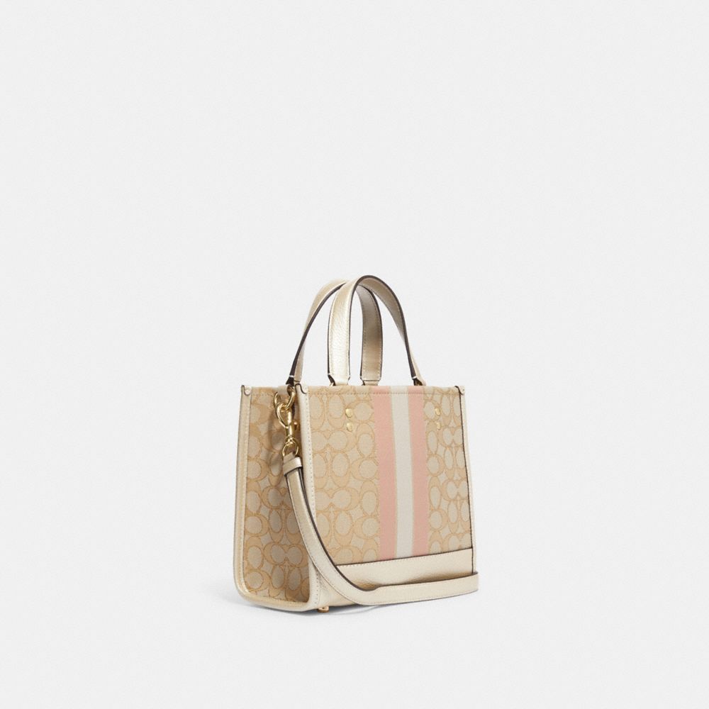 COACH デンプシートート ホワイト/ベージュ COACH - 新品 コーチ COACH ハンドバッグ デンプシー トート 22