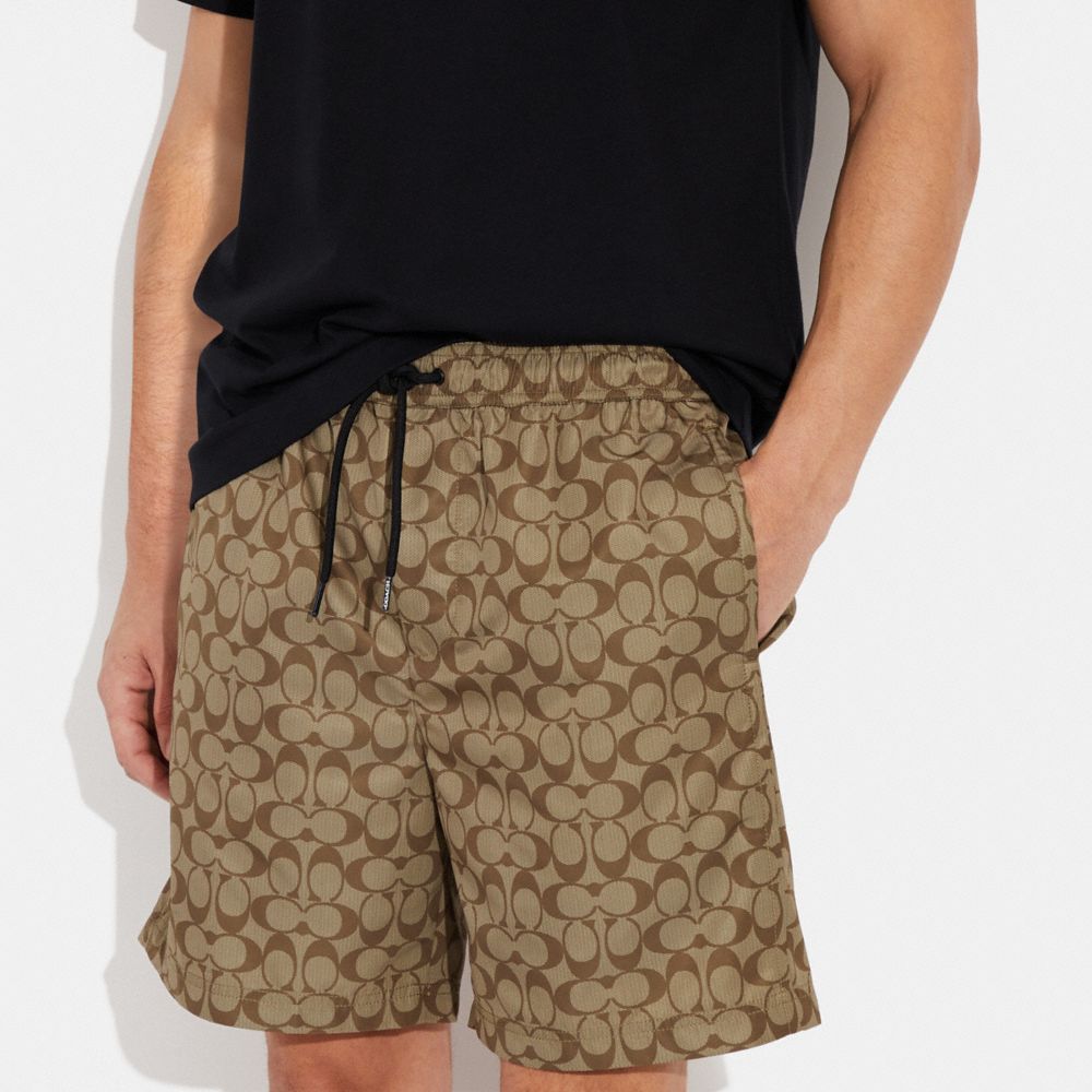 COACH®,Signature Swim Trunks,,Detail View