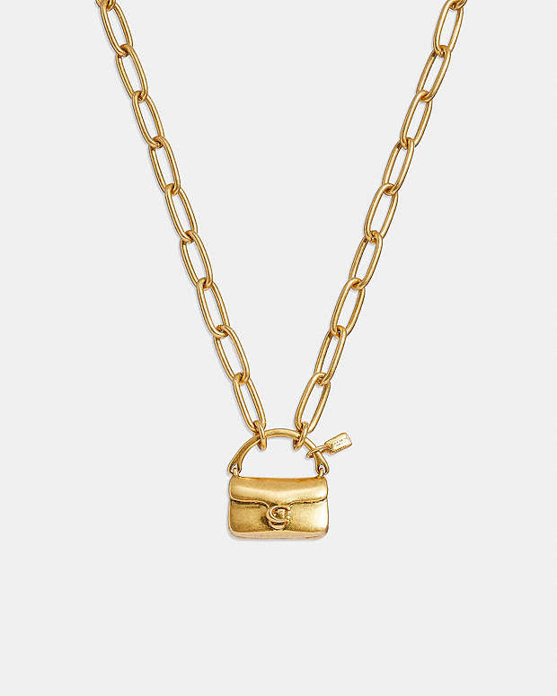 COACH®  Mini Handbag Charm Chain Necklace