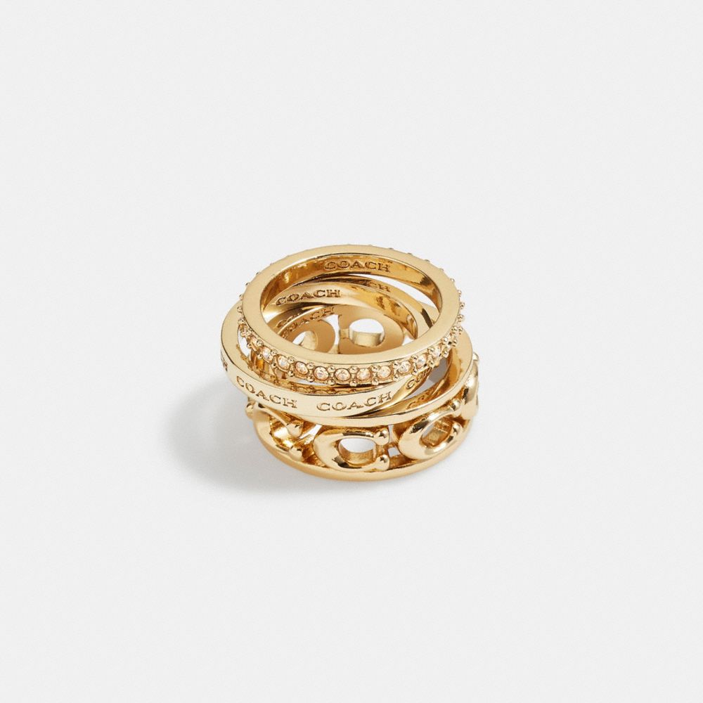 Coach rose gold discount ring