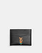 COACH®,COACH | SCOOBY-DOO! CARD CASE,Glovetanned Leather,Black,Front View