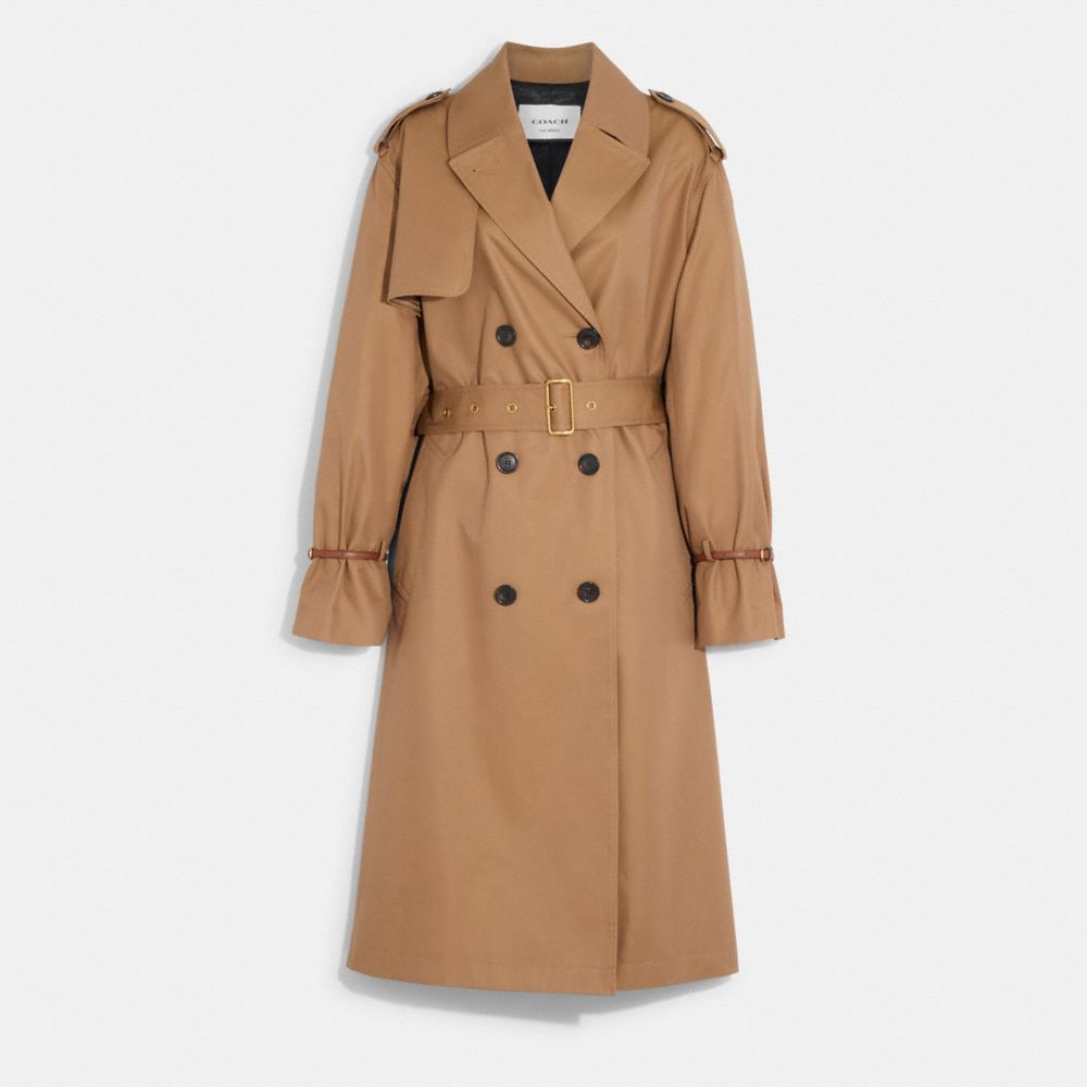 COACH® | Relaxed Double Breasted Trench Coat