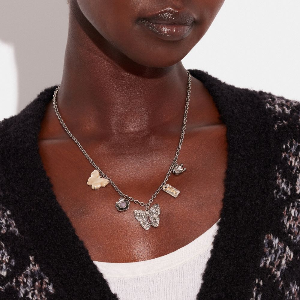 COACH® | Butterfly Charm Necklace