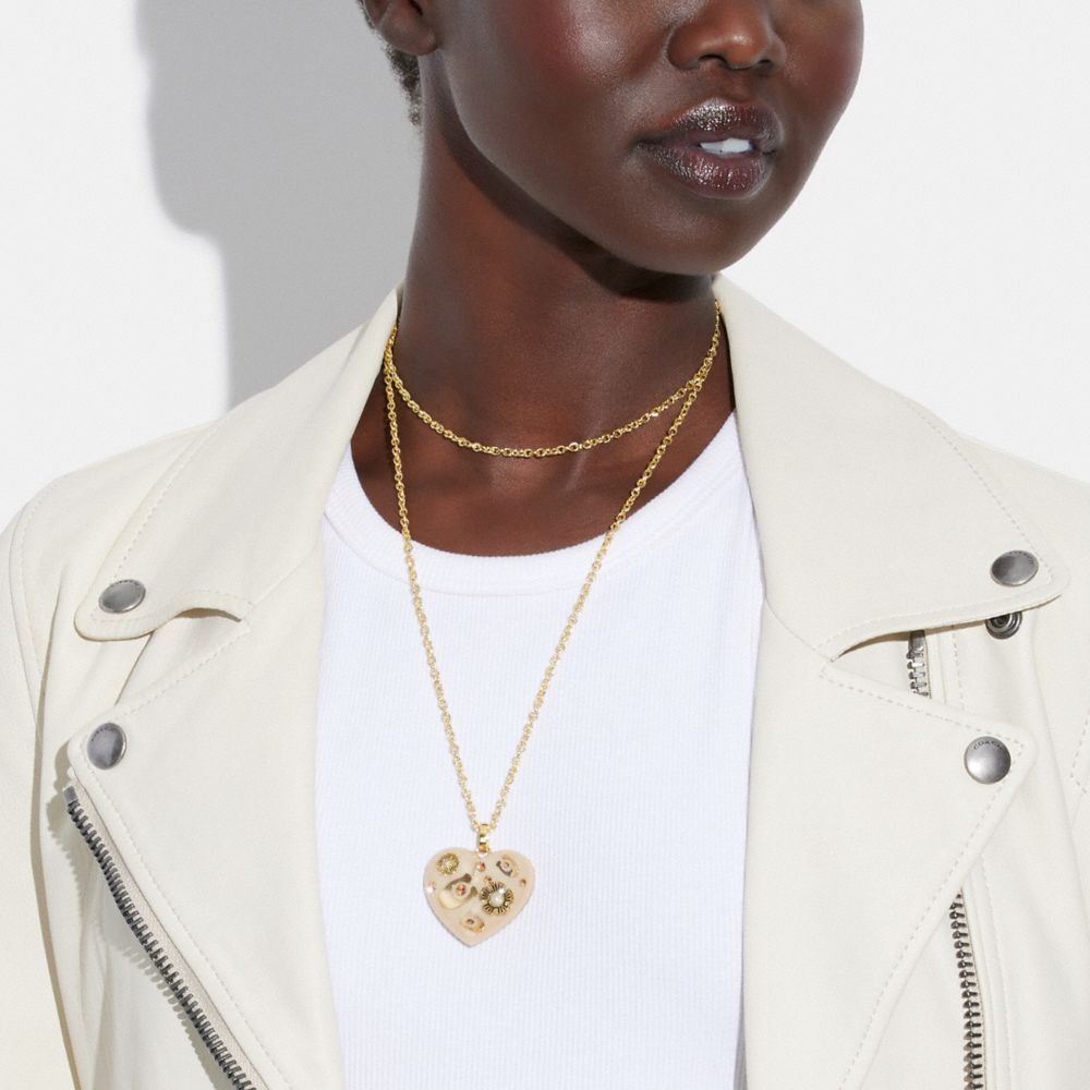 COACH® | Signature Heart Pendant Necklace