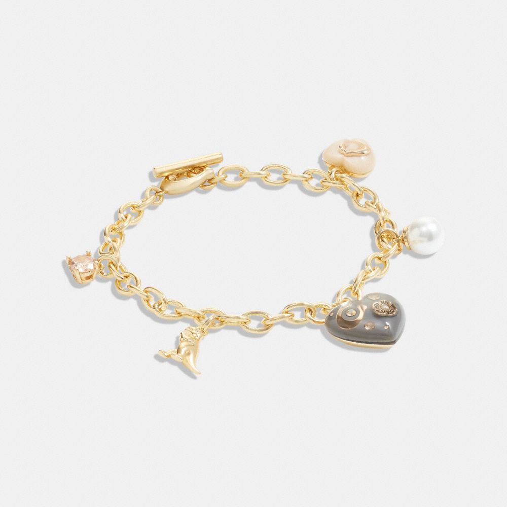 Gold Heart Chain Bracelet