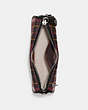 COACH®,SWINGER 20 WITH PLAID PRINT,Smooth Leather,Small,Silver/Cherry Multi,Inside View,Top View