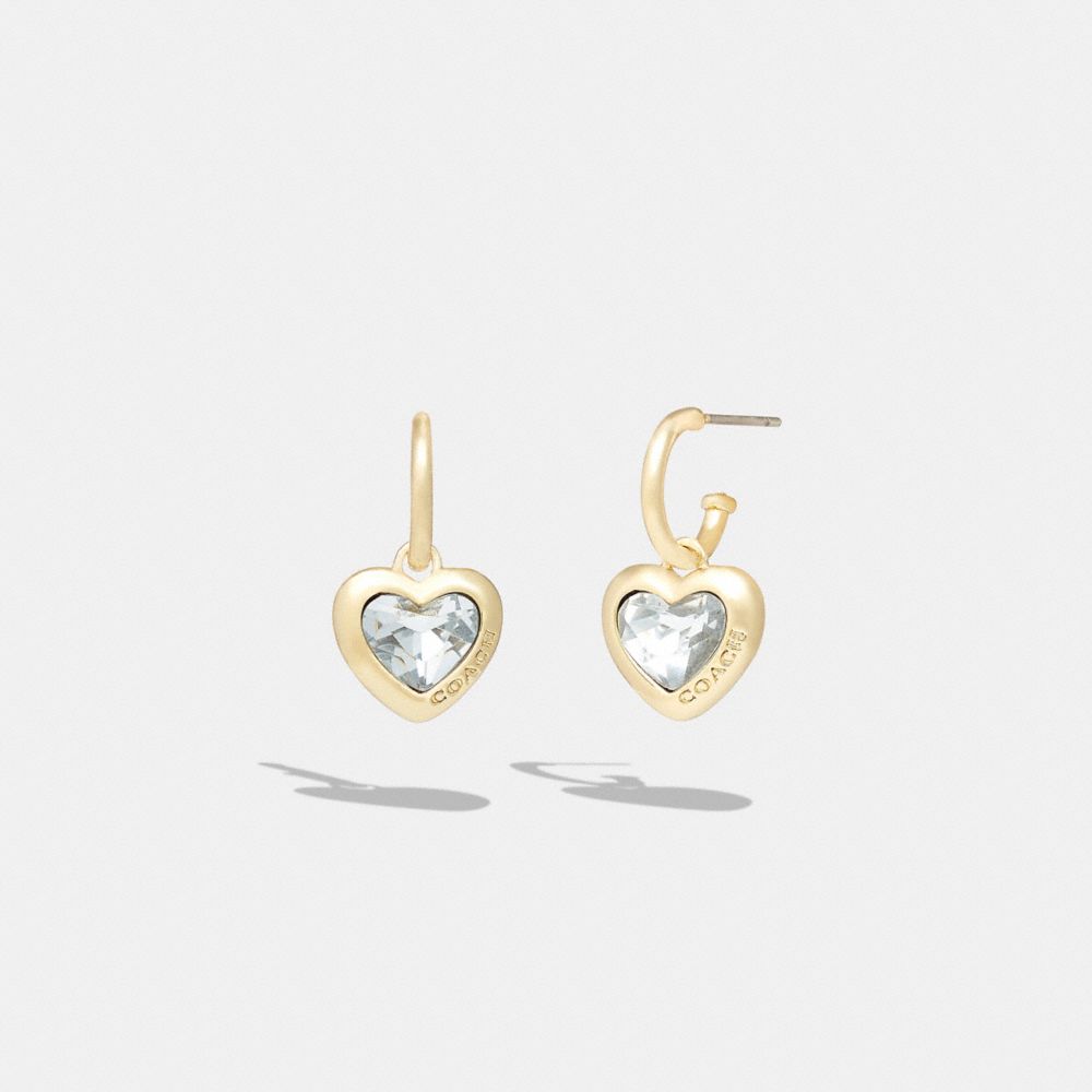 Coach store love earrings