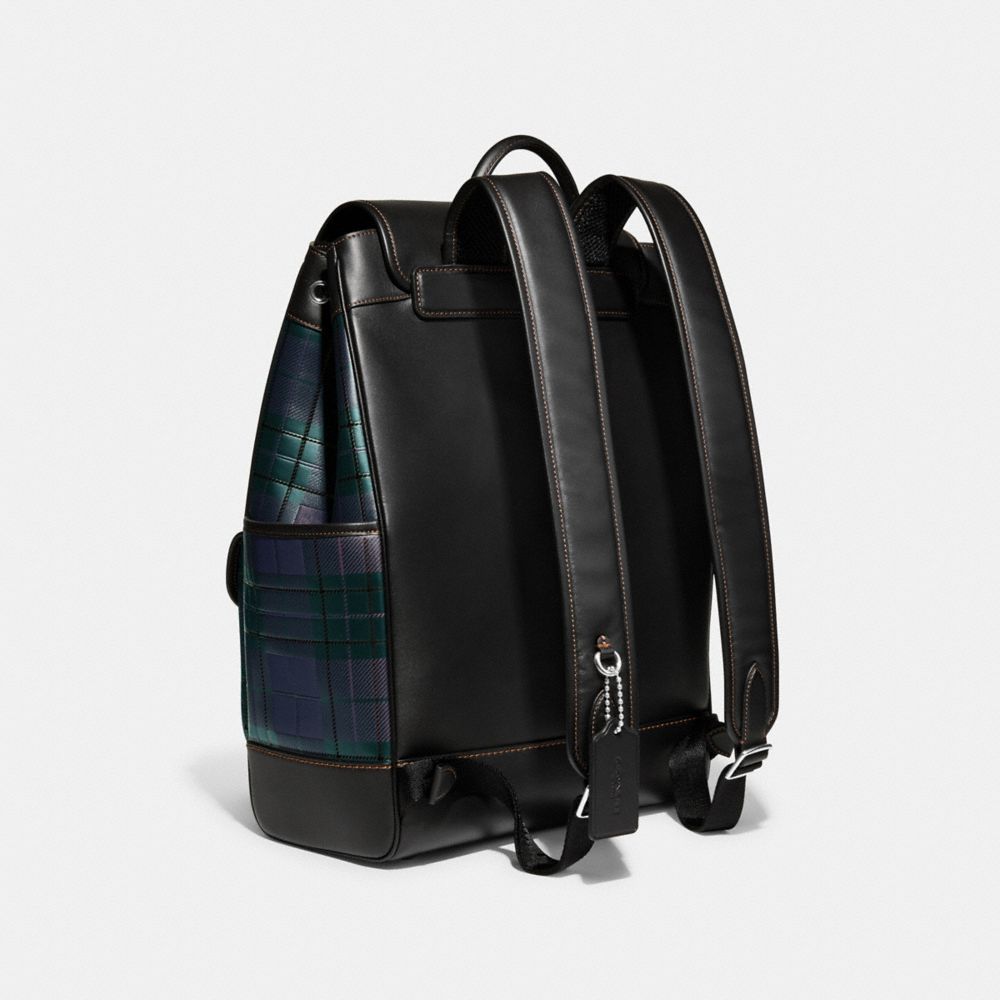 Coach plaid clearance backpack